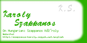 karoly szappanos business card
